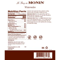 Mountain View Estates Syrups*Monin Watermelon Syrup