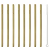 Kikkerland Straws*Natural Bamboo Straws (Set Of 8)