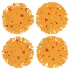 Danica Coasters & Trays*Ochre Macrame Coasters (Set Of 4)