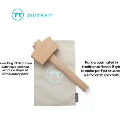Fox Run Ice Molds + Tools*Outset Lewis Bag + Mallet