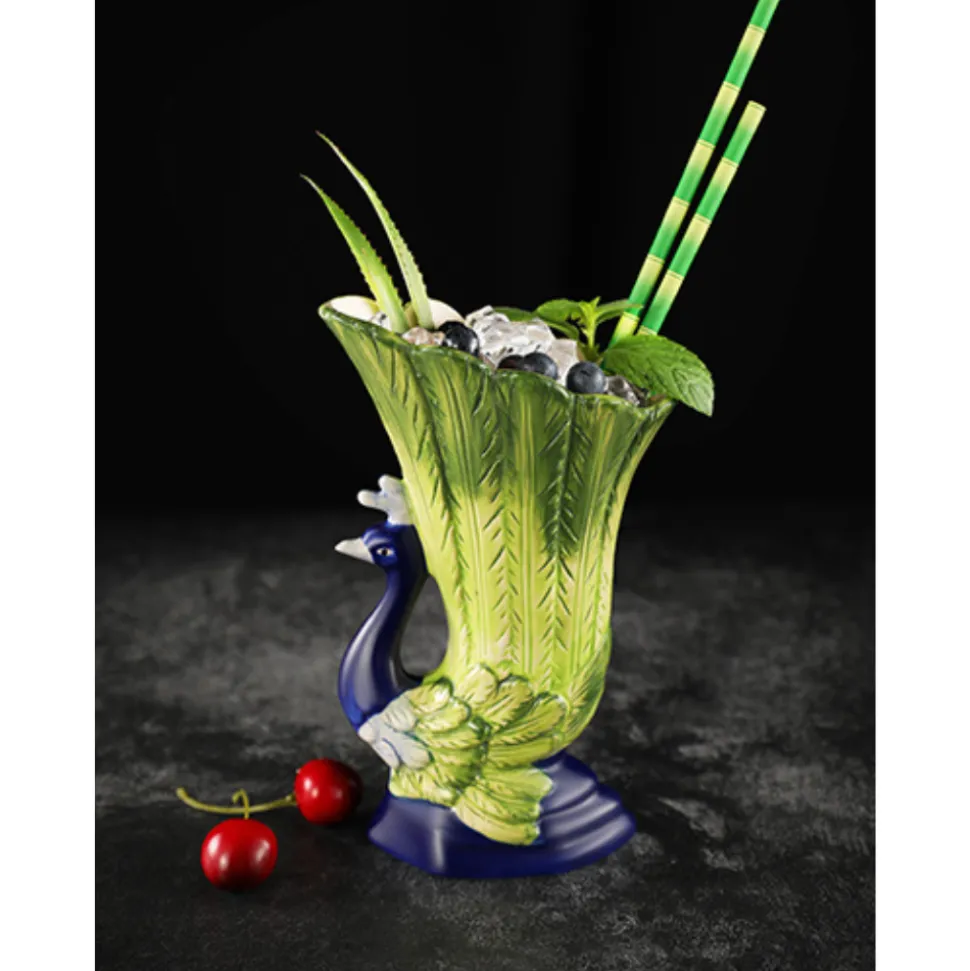 China Tiki*Peacock Tiki Mug