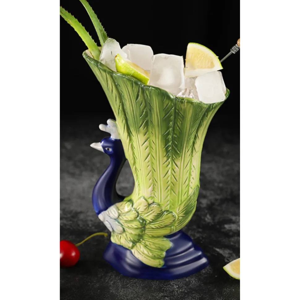 China Tiki*Peacock Tiki Mug