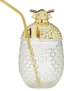 ICM Tiki*Pineapple Cocktail Glasses (Set Of 2)