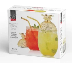 ICM Tiki*Pineapple Cocktail Glasses (Set Of 2)