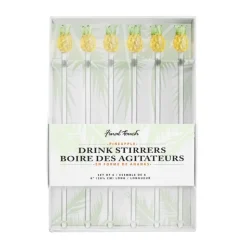 Product Specialties Inc. Cocktail Picks & Stirrers*Pineapple Stir Sticks (Set Of 6)