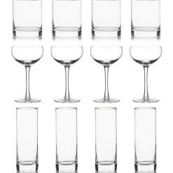 Better Refined - CHINA Potion House Bar Tools*Plain Glassware Collection (Set Of 12)