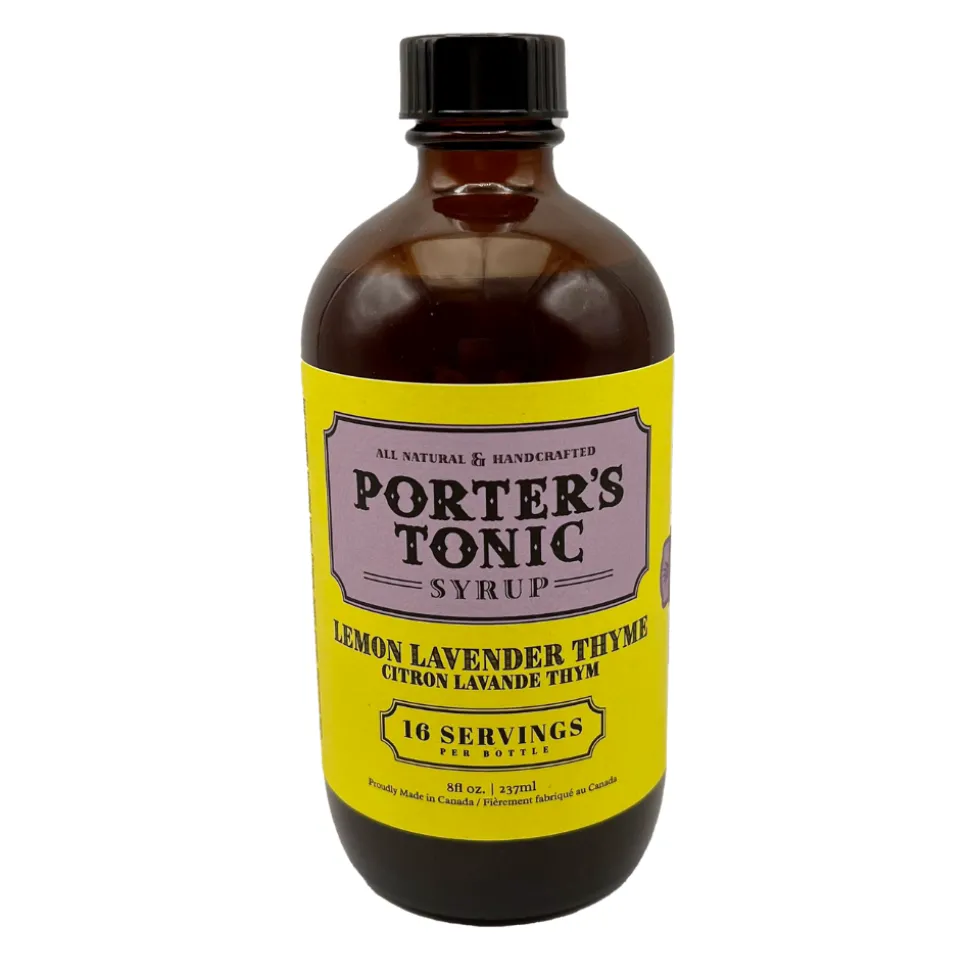 Porter's Tonic Cocktail Mixers*Porter's Lemon Lavender Thyme Tonic Syrup