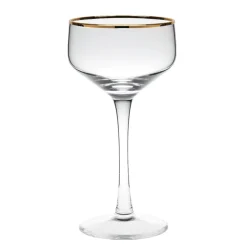 Better Refined - CHINA Potion House Bar Tools*Potion House Gold Rim Coupe