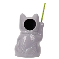 China Tiki*Purple Neko Cat Tiki Mug