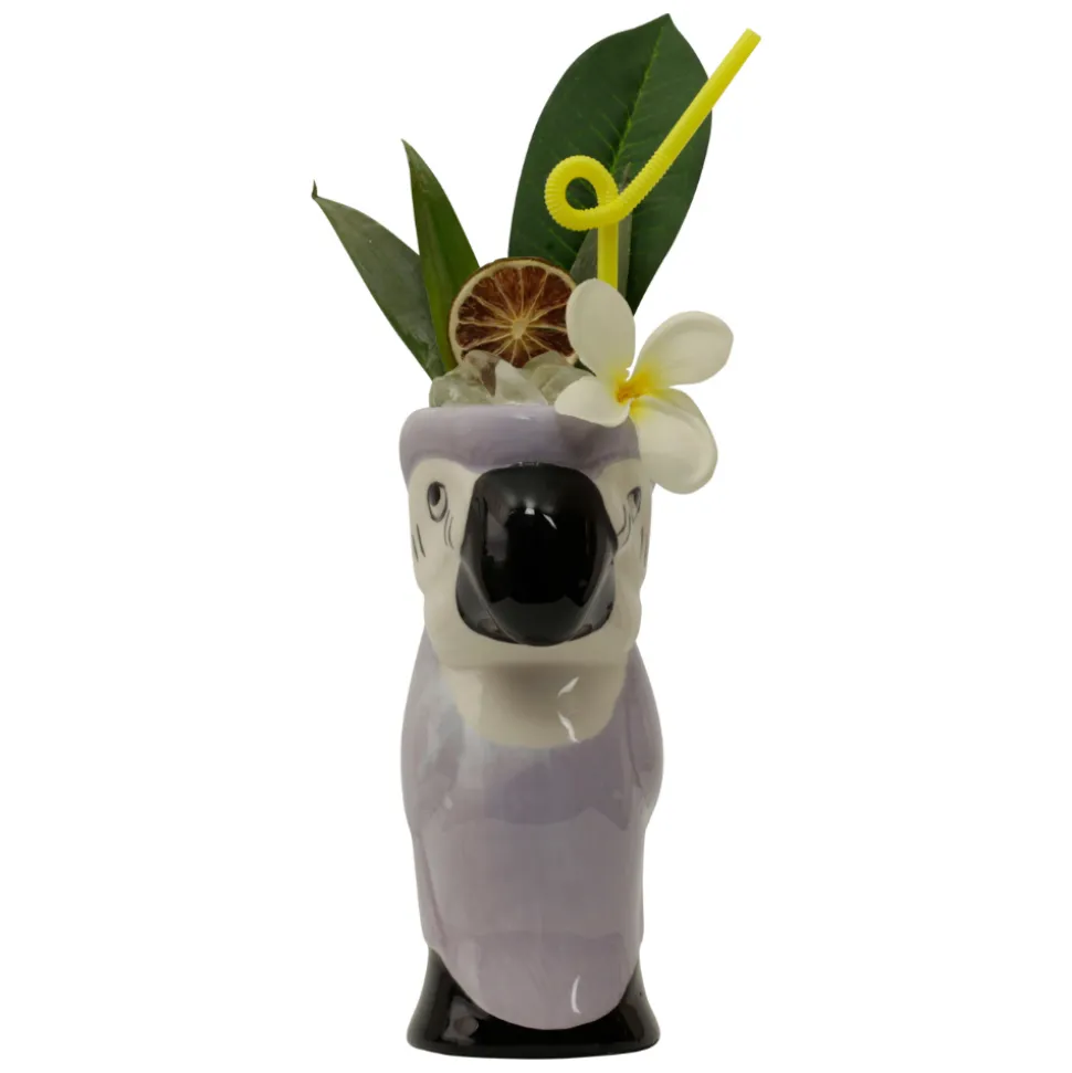 China Tiki*Purple Parrot Tiki Mug