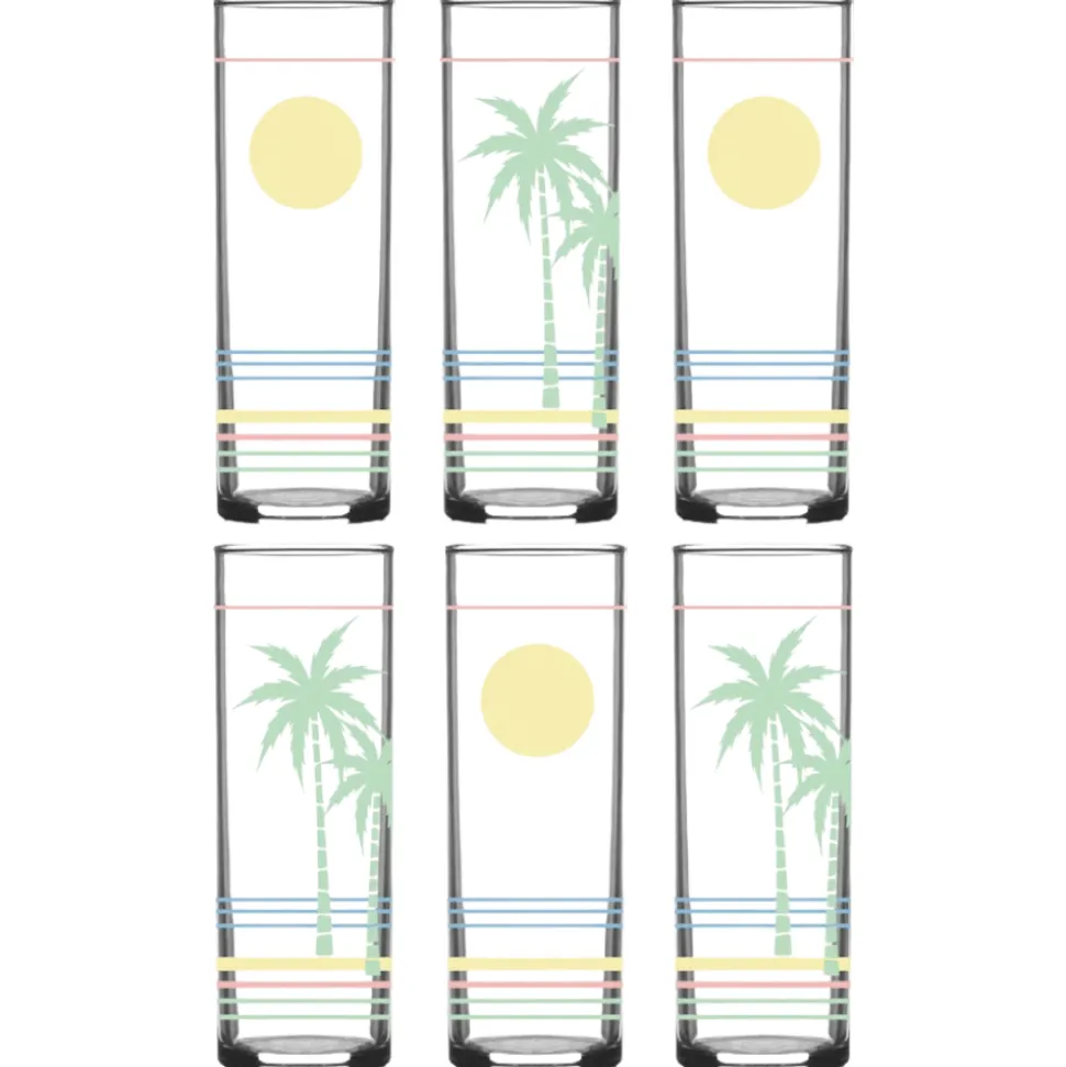 China Potion House Bar Tools*Retro Tropical Collins Glass
