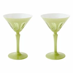 Aesthetic Movement Martini*Rialto Martini Glass (Pale Sage)