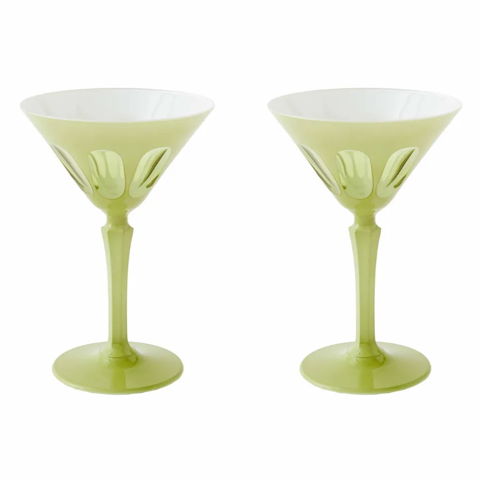 Aesthetic Movement Martini*Rialto Martini Glass (Pale Sage)