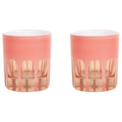 Aesthetic Movement Tumblers*Rialto Old Fashioned Tumbler (Salmon)