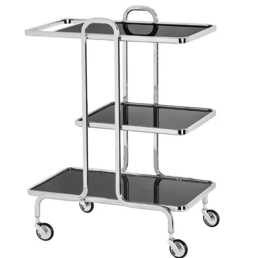 Torre u0026 Tagus Bar Carts*Rio Chrome 3 Tier Bar Cart