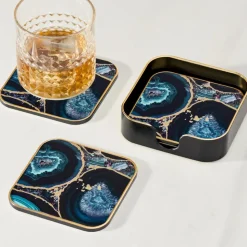 Torre u0026 Tagus Coasters & Trays*Savoy Agate Coasters (Set Of 4)
