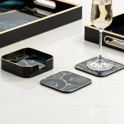 Torre u0026 Tagus Coasters & Trays*Savoy Agate Coasters (Set Of 4)
