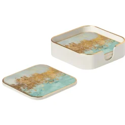 Torre u0026 Tagus Coasters & Trays*Savoy Blue Mirage Coasters (Set Of 4)