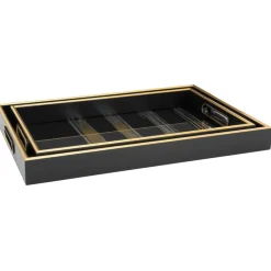Torre u0026 Tagus Coasters & Trays*Savoy Gold Stripe Tray