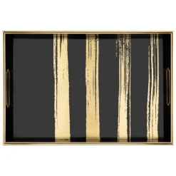 Torre u0026 Tagus Coasters & Trays*Savoy Gold Stripe Tray