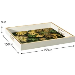Torre u0026 Tagus Coasters & Trays*Savoy Tropical Leaves Tray