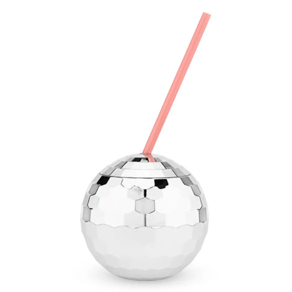 True Fabrications Tiki*Silver Disco Ball Tumbler