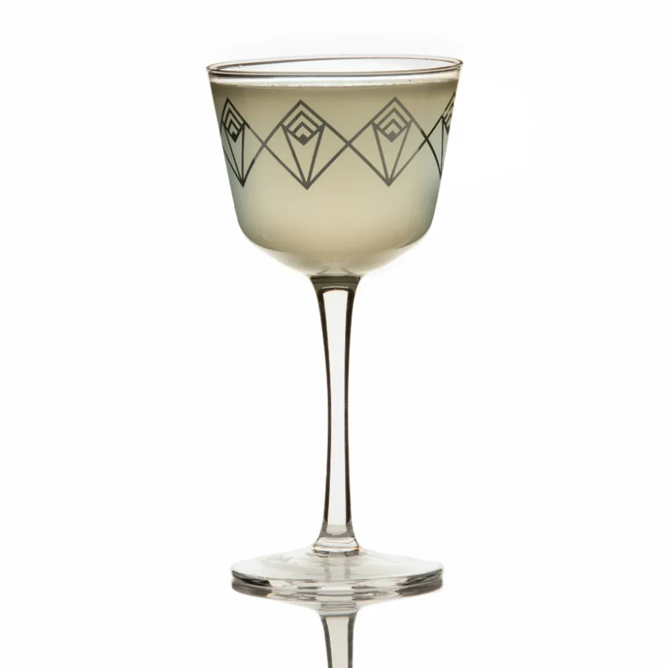 China Potion House Bar Tools*Silver Dream Deco Coupe Glass