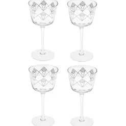 China Potion House Bar Tools*Silver Dream Deco Coupe Glass