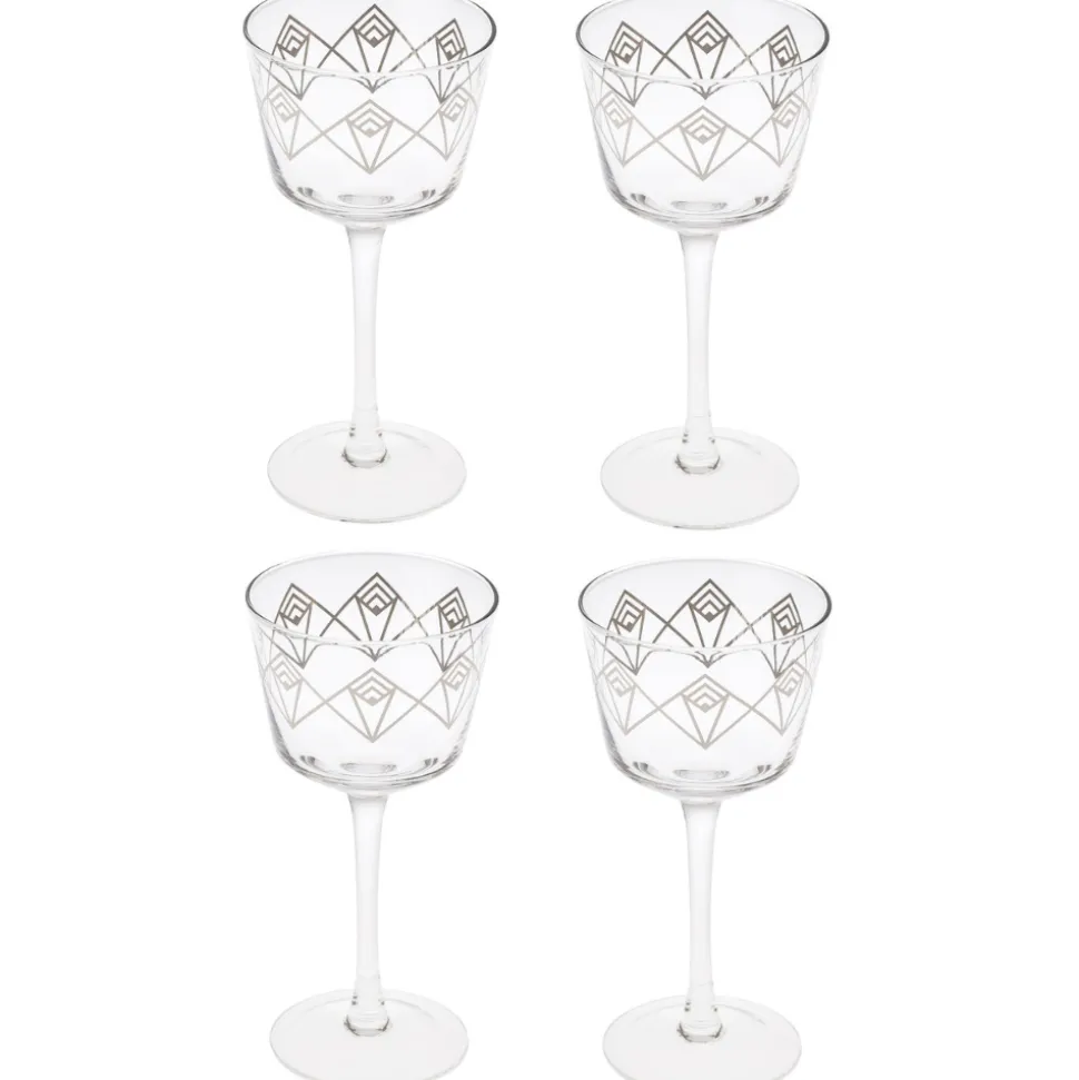 China Potion House Bar Tools*Silver Dream Deco Coupe Glass
