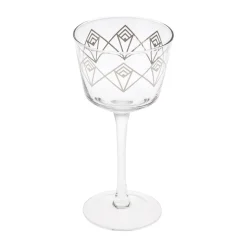 China Coupes / Nick & Nora*Silver Dream Deco Coupe Glass