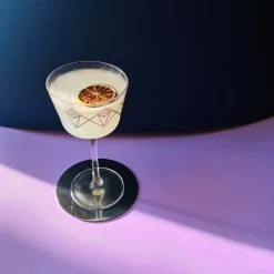 China Coupes / Nick & Nora*Silver Dream Deco Coupe Glass