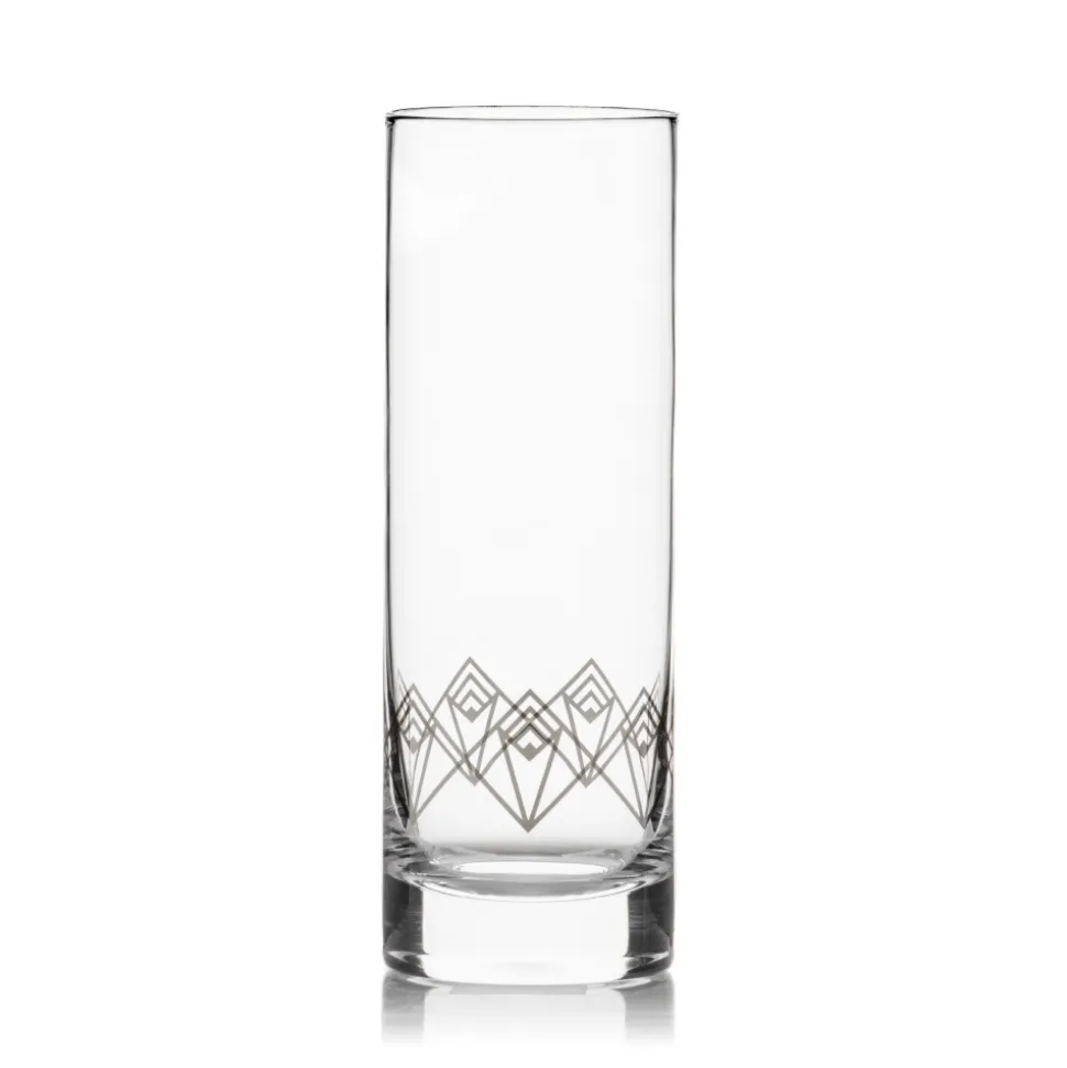 Better Refined - CHINA Highball Glasses*Silver Dream Deco Highball