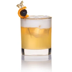 China Potion House Bar Tools*Simple Gold Rim Tumbler