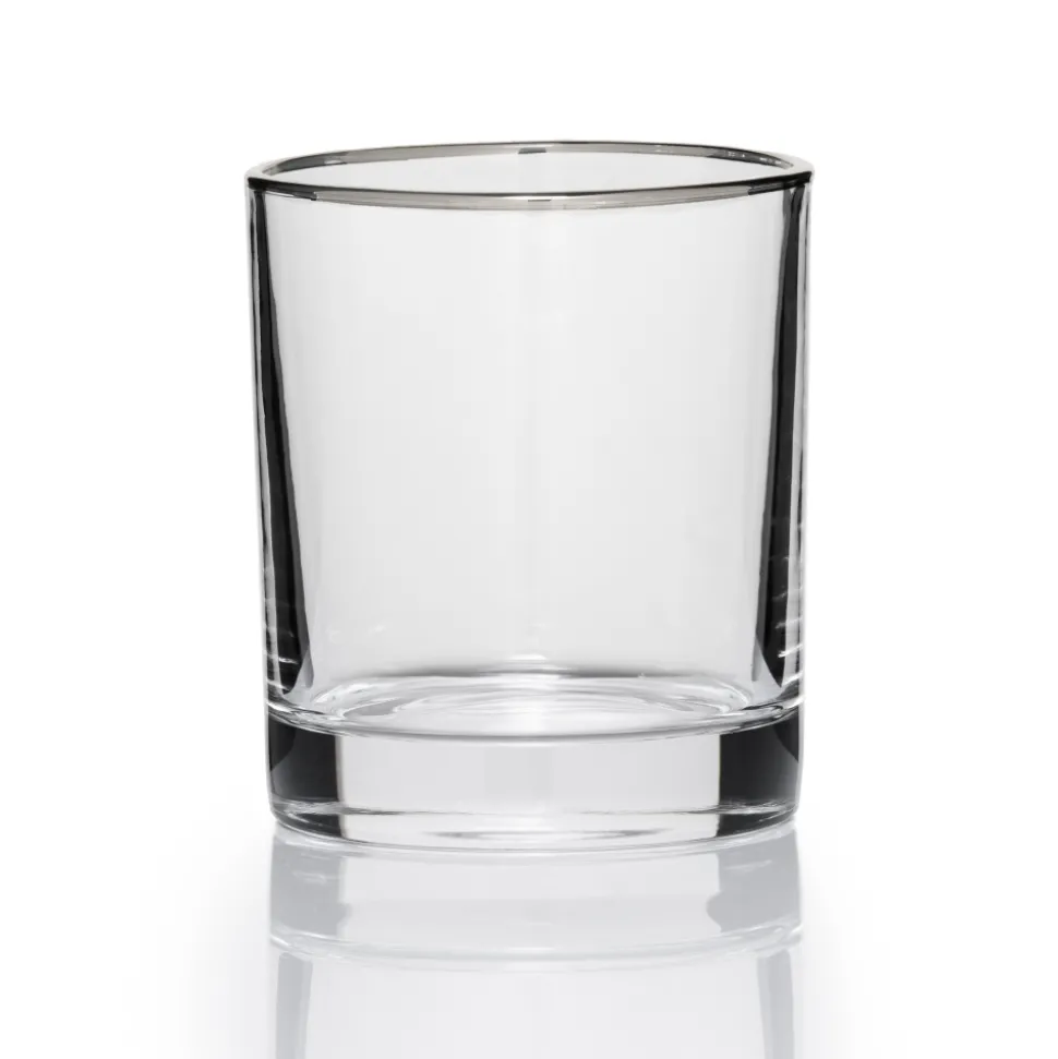 China Potion House Bar Tools*Simple Silver Rim Tumbler