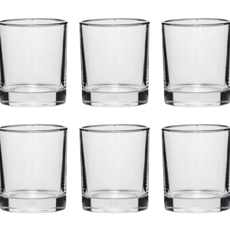 China Potion House Bar Tools*Simple Silver Rim Tumbler