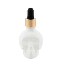 China Potion House Bar Tools*Skull Bitters Bottle In Black, White And Clear