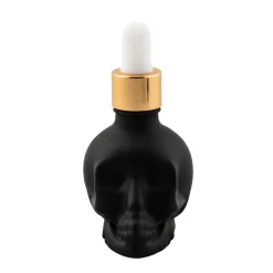 China Potion House Bar Tools*Skull Bitters Bottle In Black, White And Clear