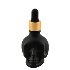 China Potion House Bar Tools*Skull Bitters Bottle In Black, White And Clear