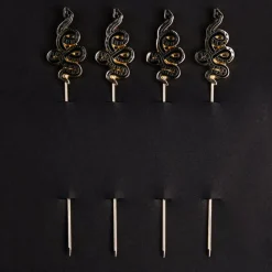 Love and Victory Garnishes*Snake Cocktail Pins (Set Of 4)