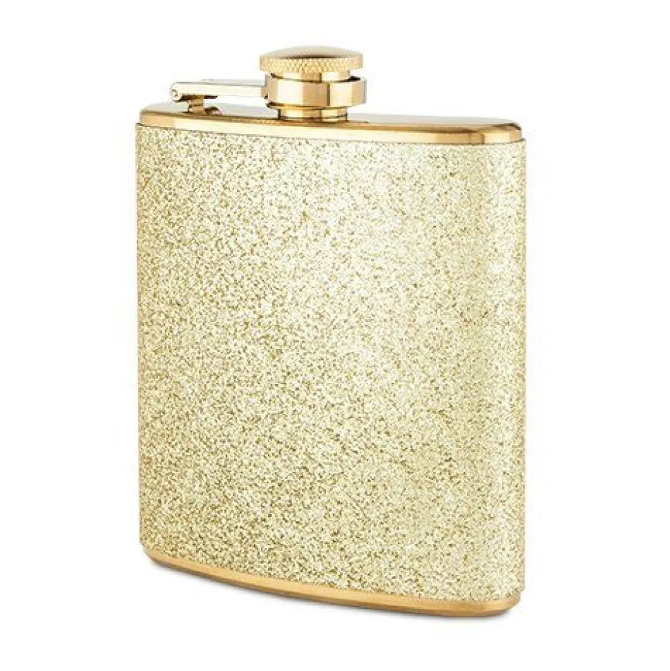 True Fabrications Flasks*Sparkletini Gold Flask