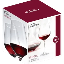 Trudeau Wine*Splendido Red Wine Glasses 21 Oz (Set Of 4)