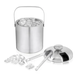 True Fabrications Ice Molds + Tools*Stainless Steel Ice Bucket With Tongs