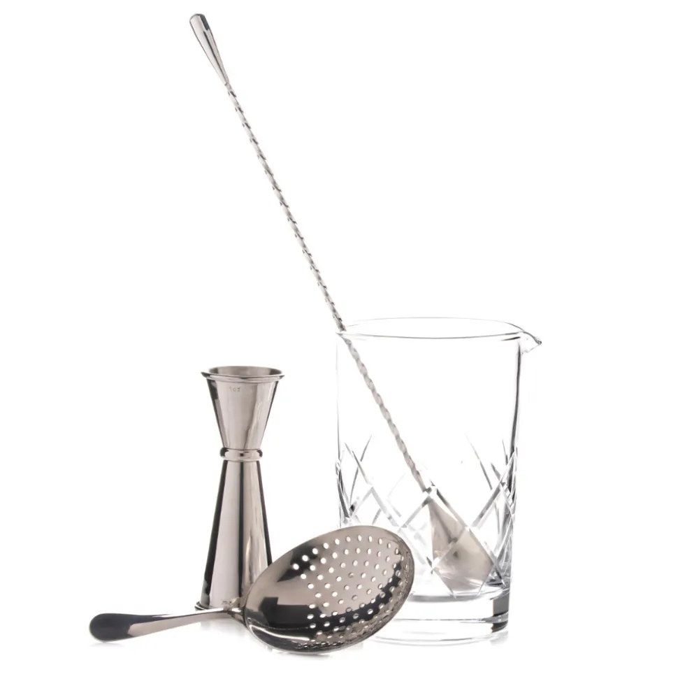 China Bar Tool Sets*The Basic Stirred Set (Stainless Steel)