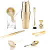 China Bar Tool Sets*The Cocktail Aficionado Set (Gold)
