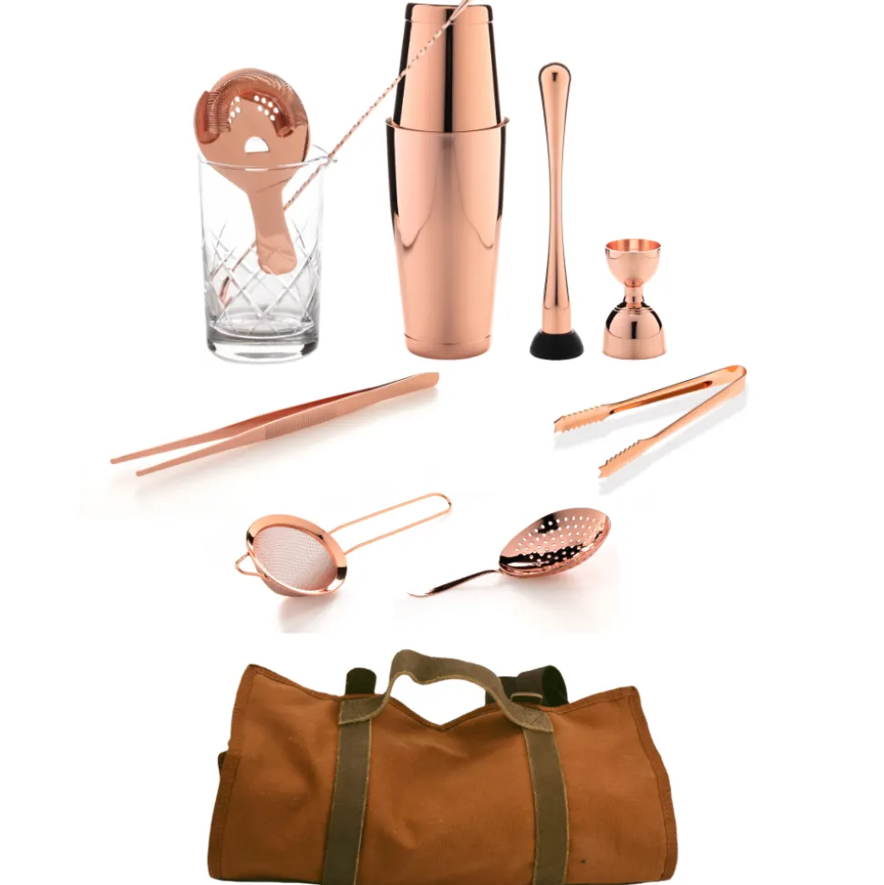 China Bar Tool Sets*The Cocktail Aficionado Set (Copper)