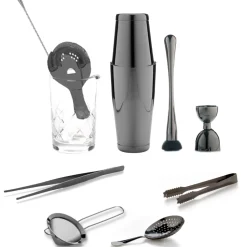 China Bar Tool Sets*The Cocktail Aficionado Set (Gunmetal)