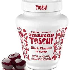 Alpha Cappuccino Cherries*Toschi Sour Black Cherries (510G Jar)