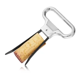 True Fabrications Wine*Twin Prong Wine Opener With Chrome Case