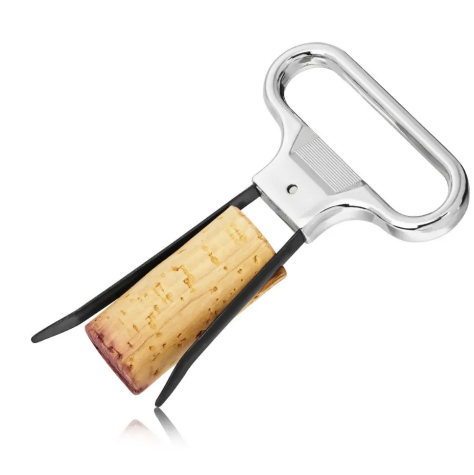 True Fabrications Wine*Twin Prong Wine Opener With Chrome Case