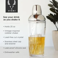 True Fabrications Shakers*Viski Admiral Cobbler Shaker